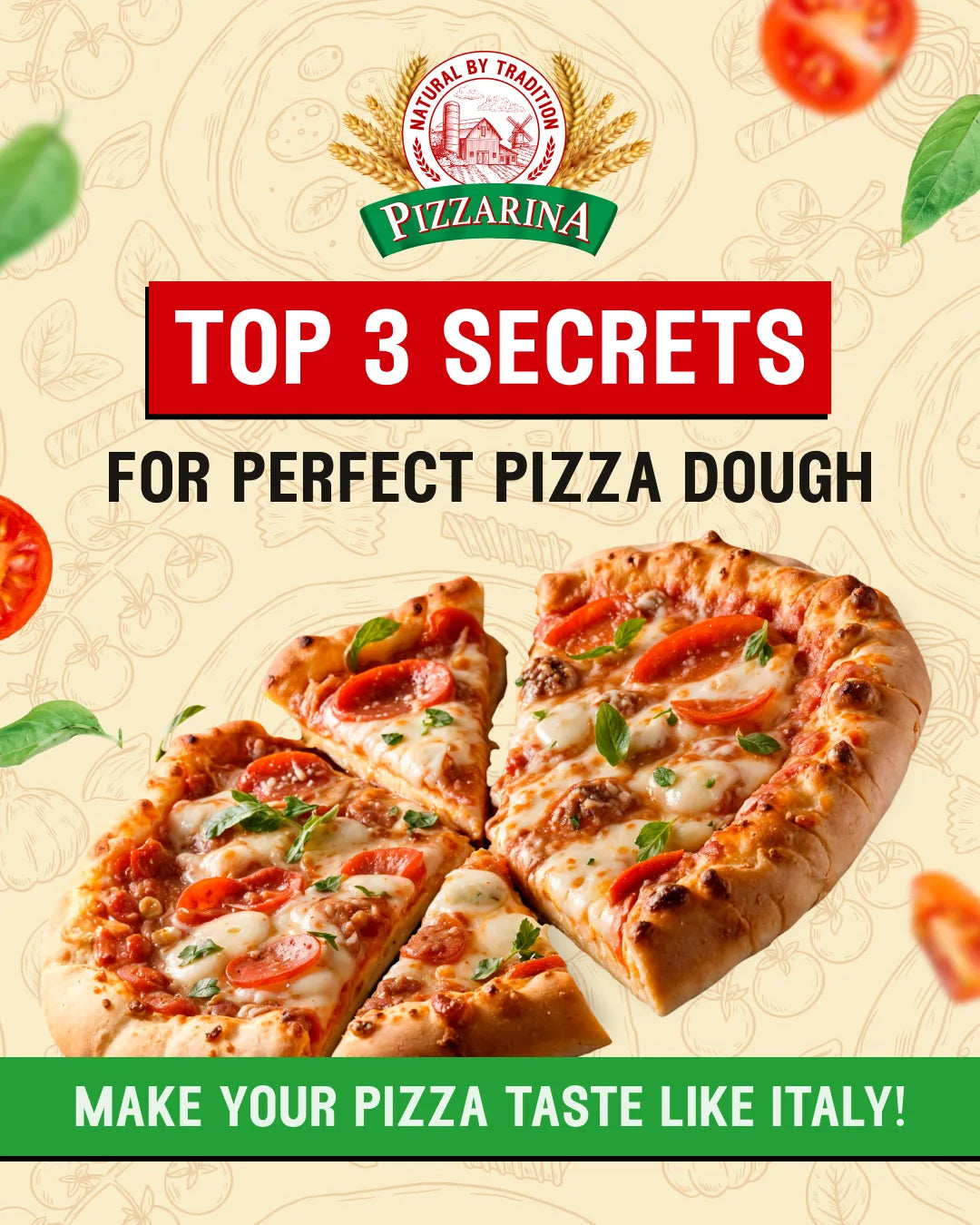 Pizzarina — top 3 secrets for perfect pizza dough