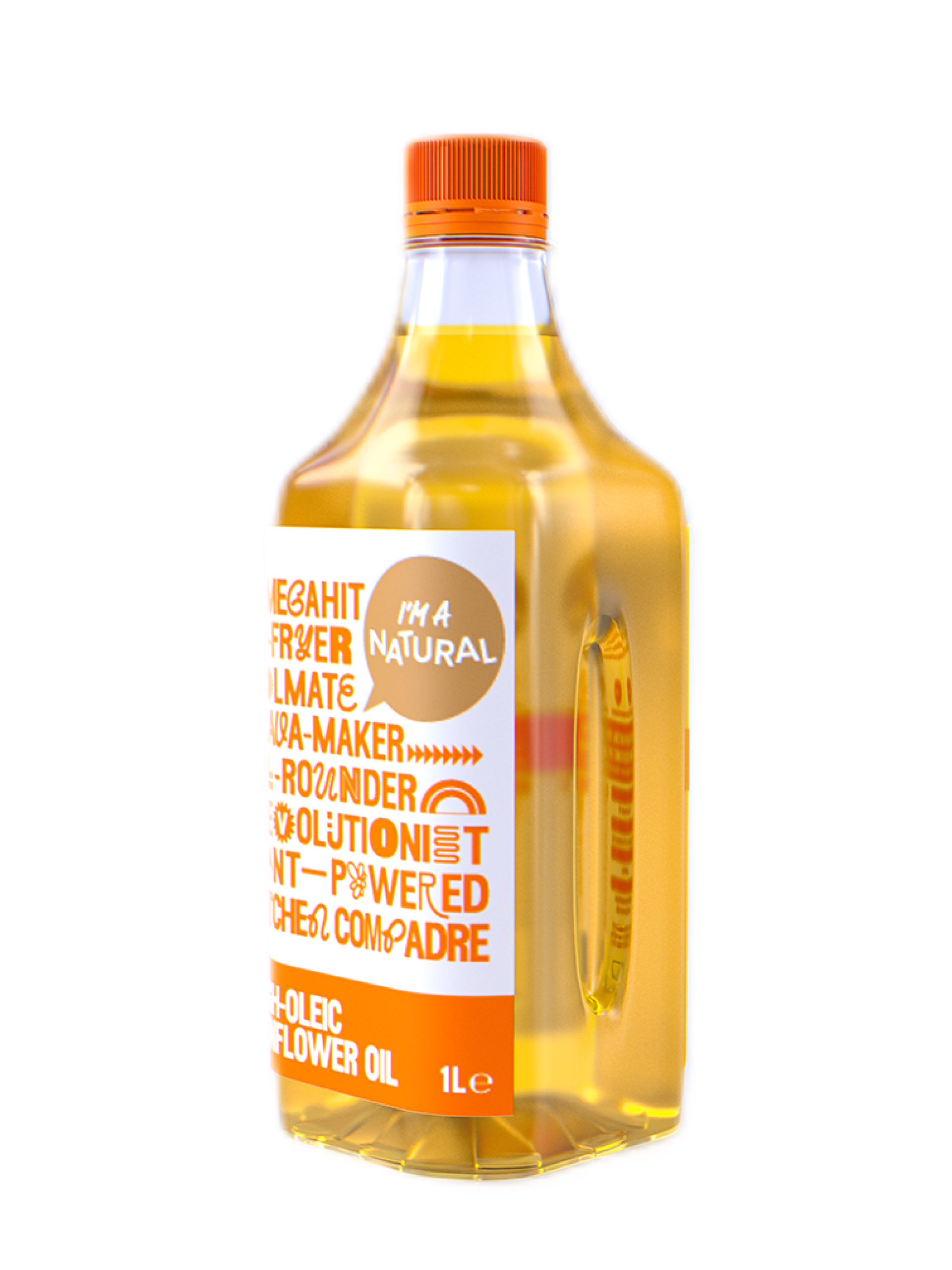High-Oleic Sunflower Oil 1 litre by I'm A Natural — high smoke point frying oil