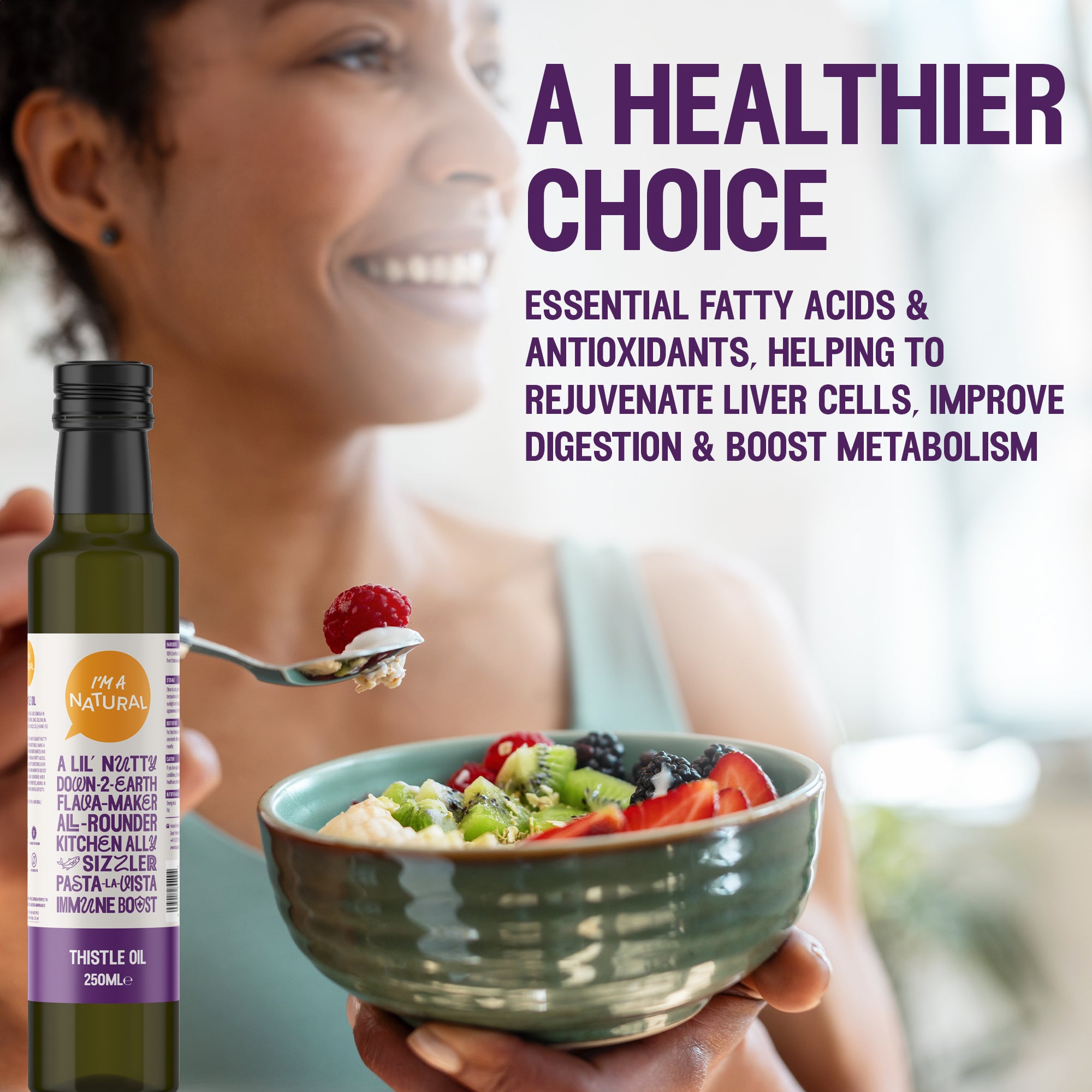 Cold Pressed Thistle Oil (250ml)