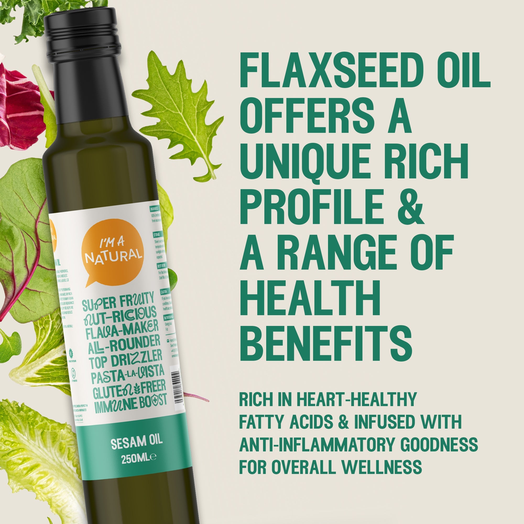 Sesame Oil 250ml — in a glass bottle by I'm A Natural