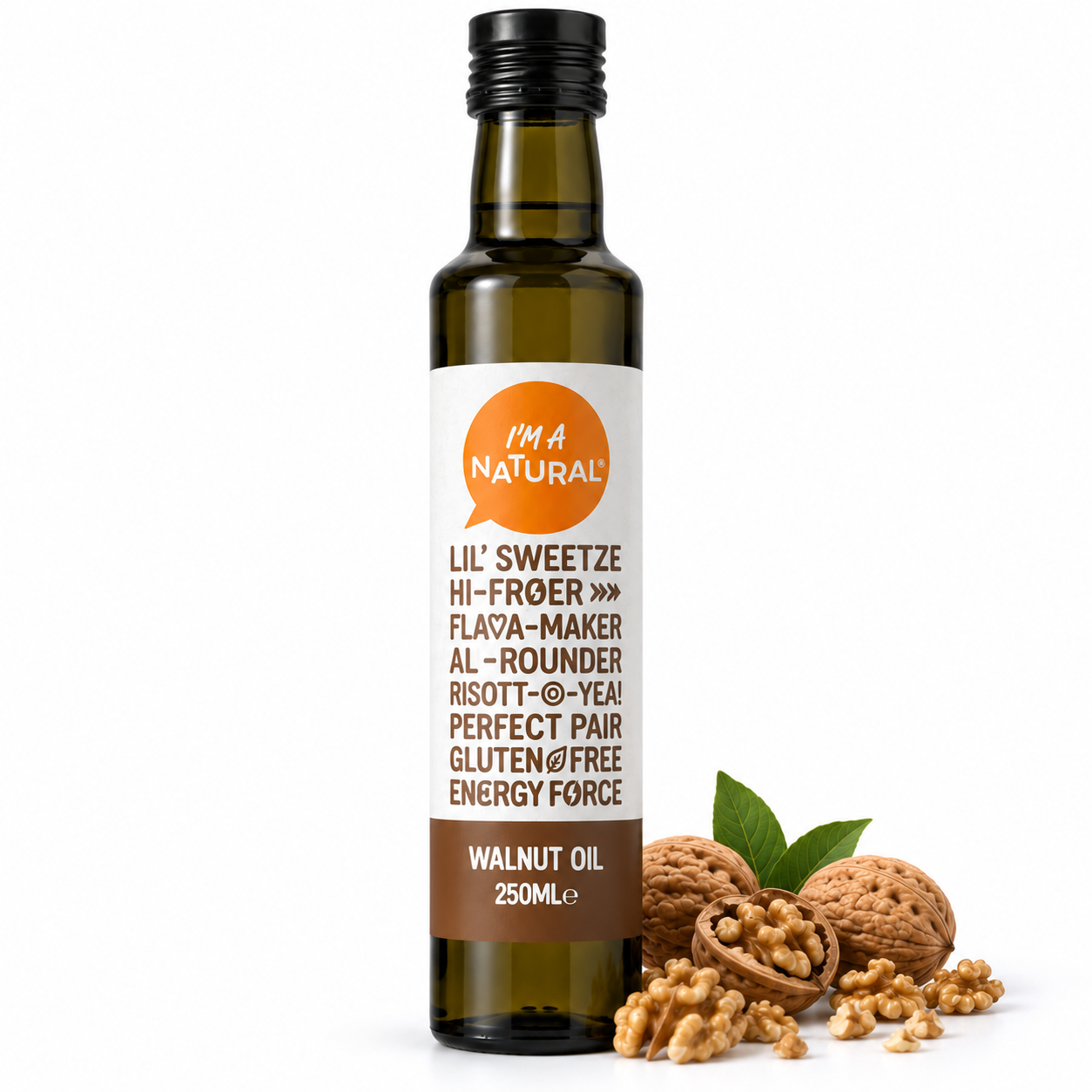 Walnut Oil 250ml bottle with walnuts – I'm A Natural