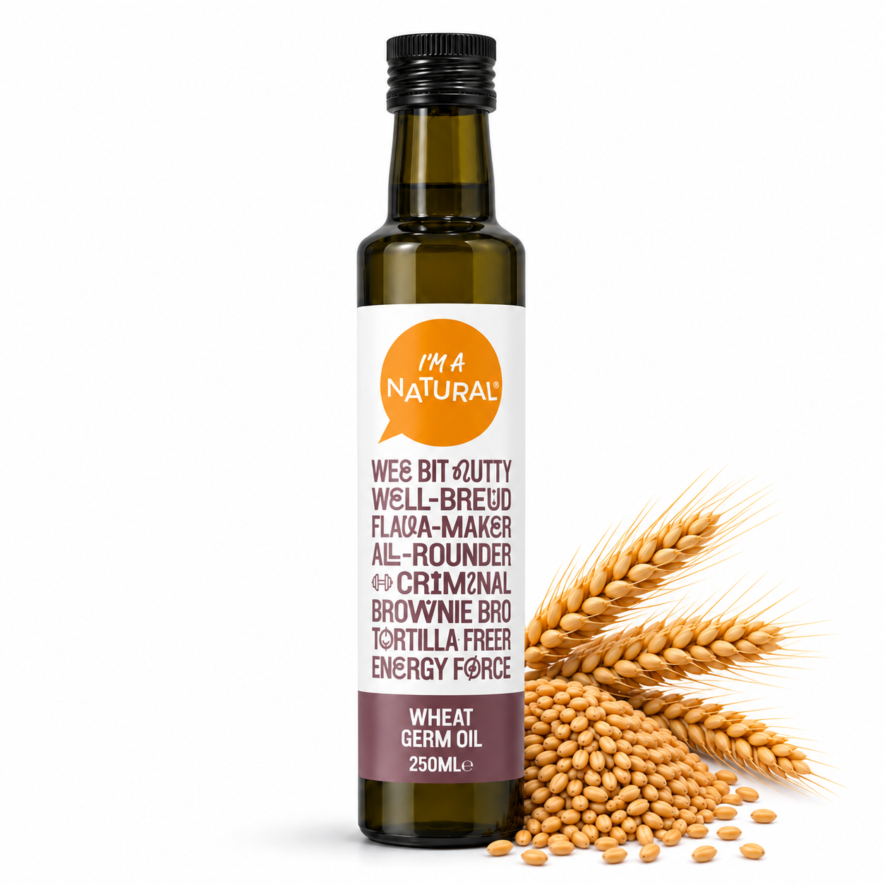 I'm A Natural Wheatgerm Oil 250ml with wheat germ and wheat ears