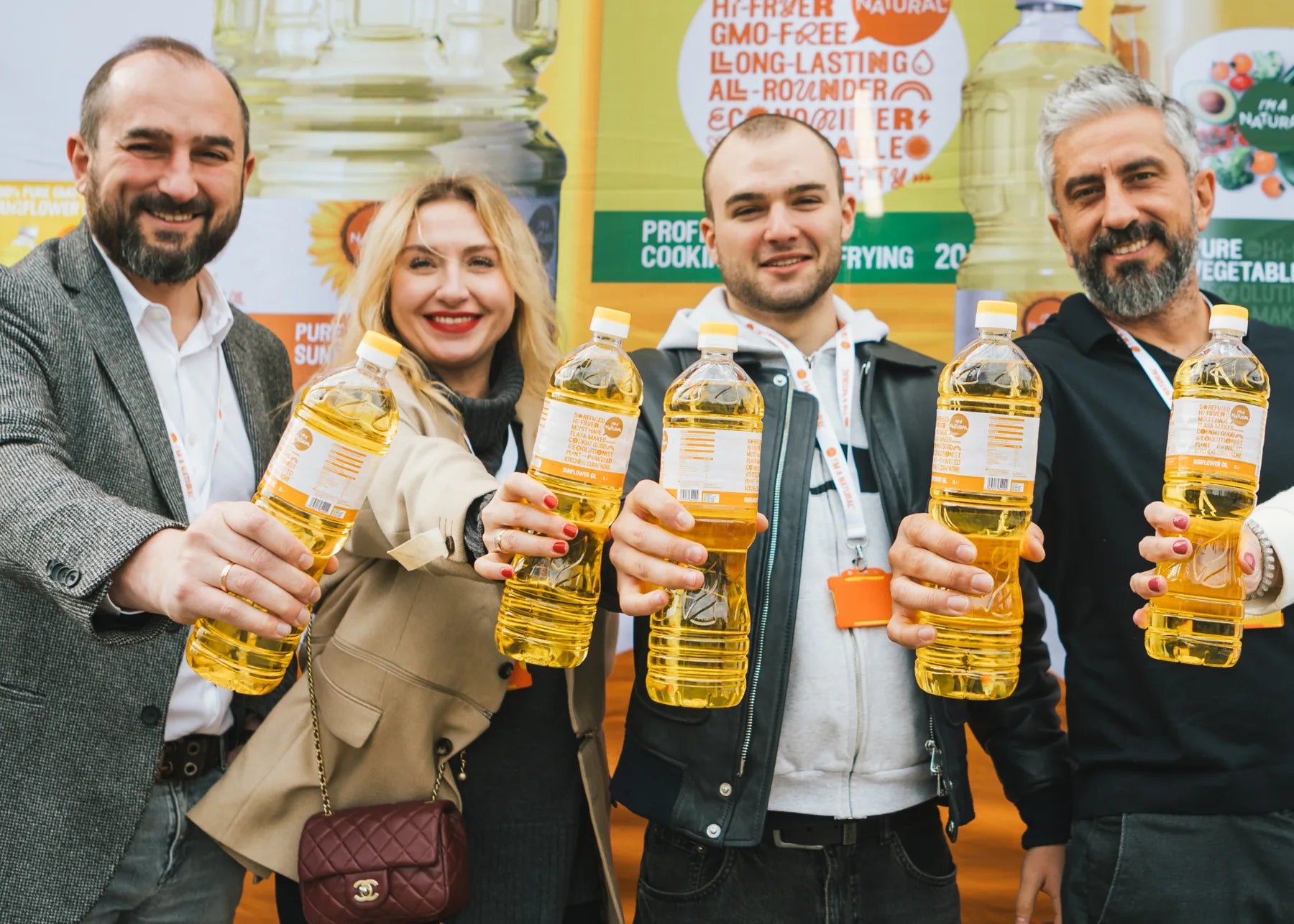 The I'm a Natural team at a UK foodservice trade show